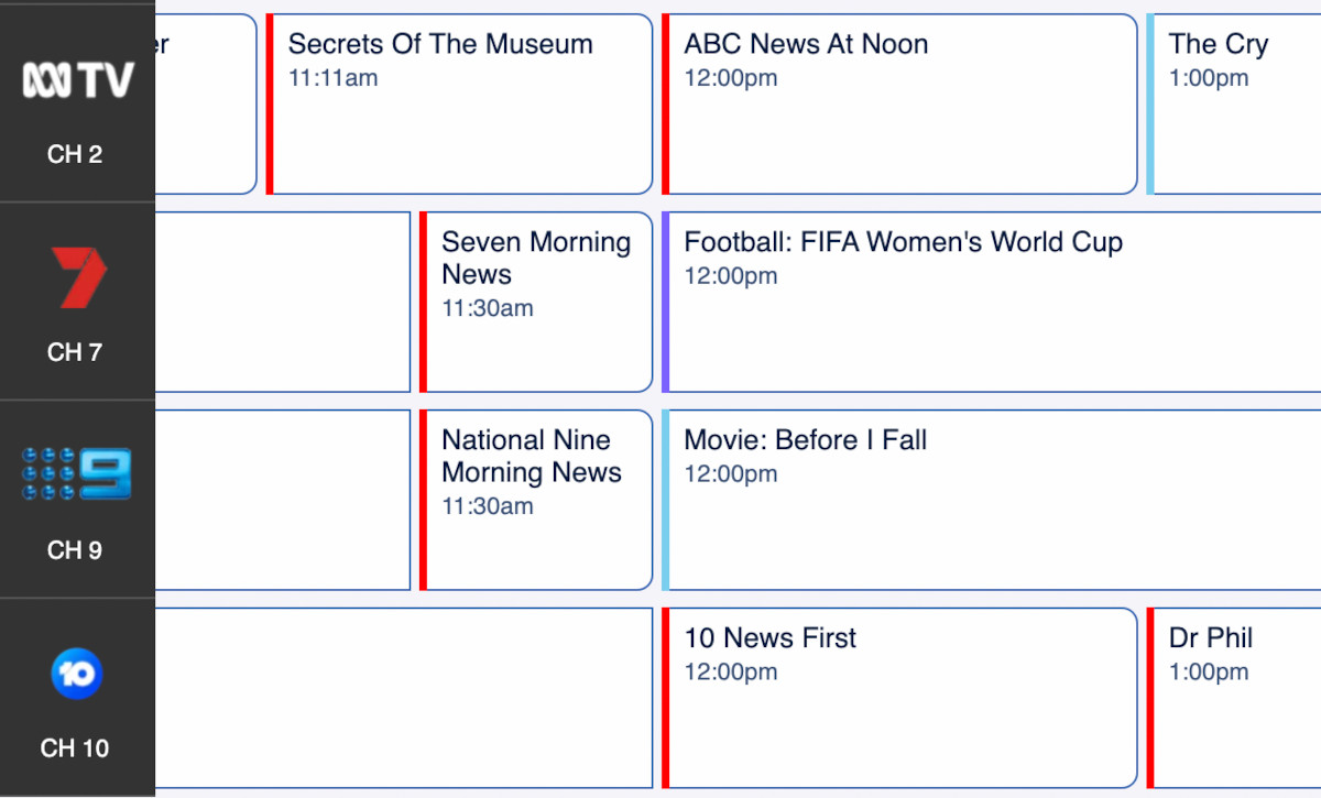 Darwin TV Guide All Free To View TV Program Times And Channels